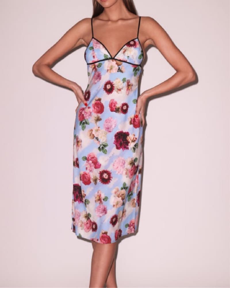 Fleur Du Mal Floral Slip Dress - Image 1