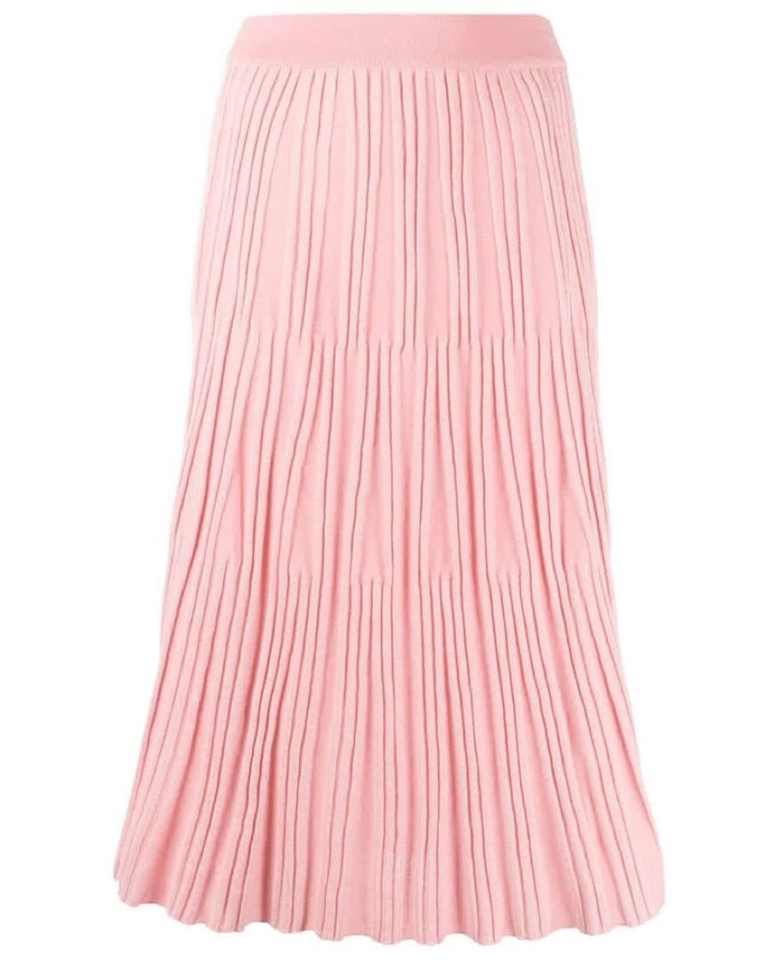 Kenzo Flamingo Pink Pleated Skirt - Image 1