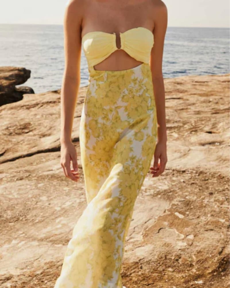 Peppermayo Yellow Floal Maxi - Image 1