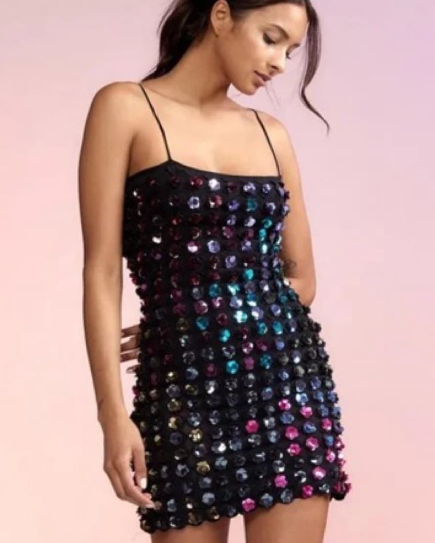 Sparkly Cynthia Rowley Mini Dress - Image 3