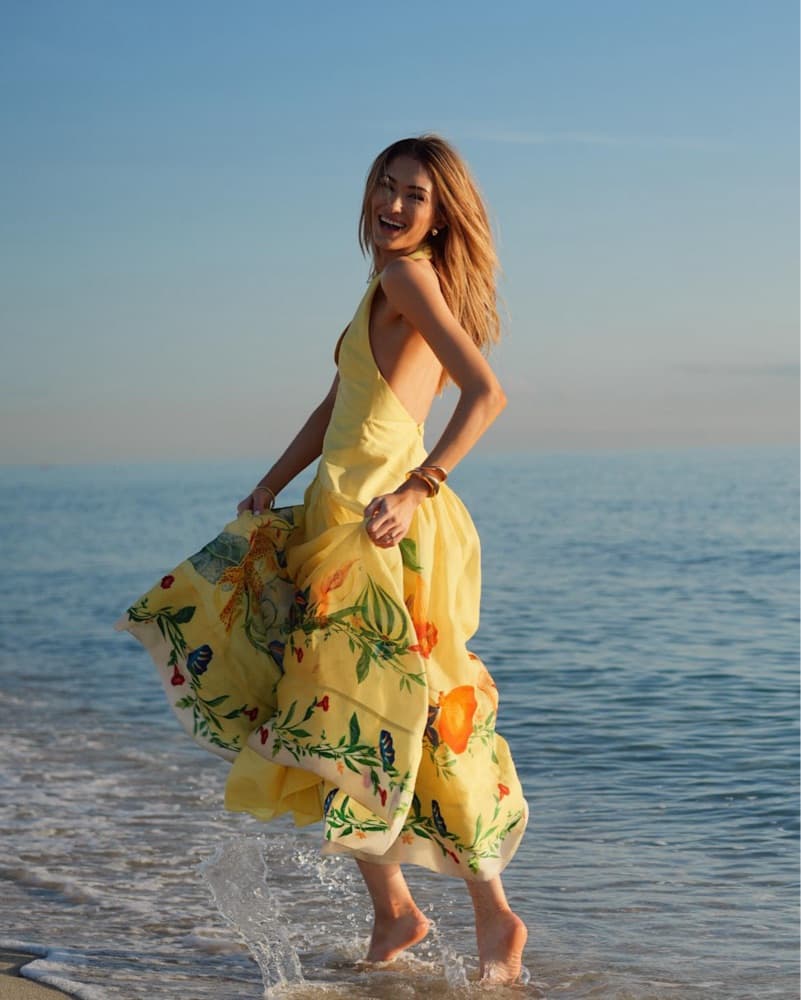 Alemais Dahlia Dress | Yellow Wedding Guest Dress, Western Chic - Image 4