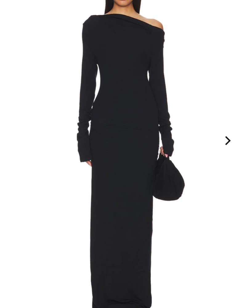 Chic Black Maxi Dress - Image 1