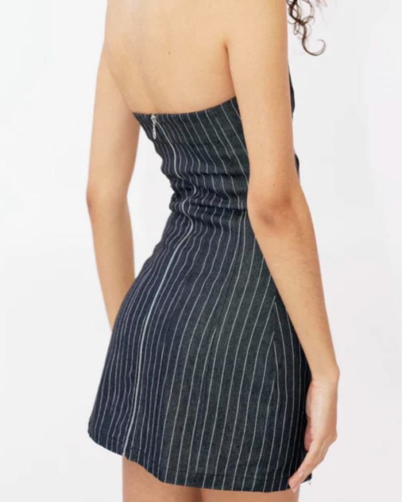 With Jean Mirabel Pinstripe Dress - Image 2
