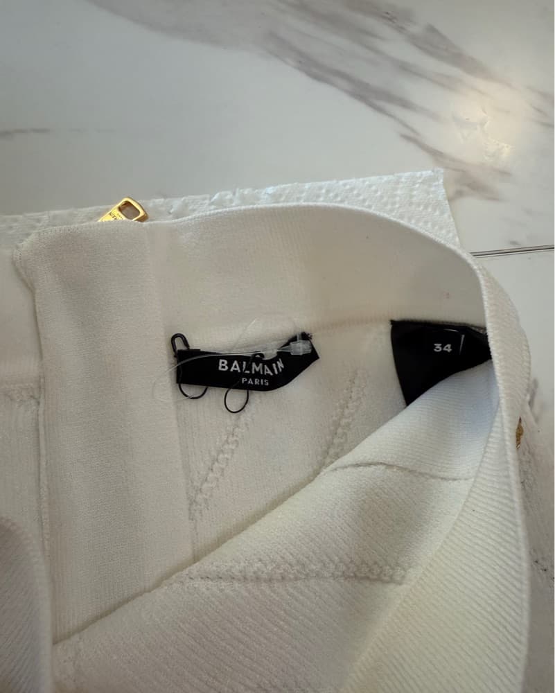 Balmain Mini Skirt XS 34 - Image 4