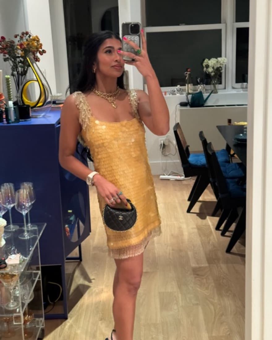 Alexis Yellow Sequin Mini Dress  - Image 1
