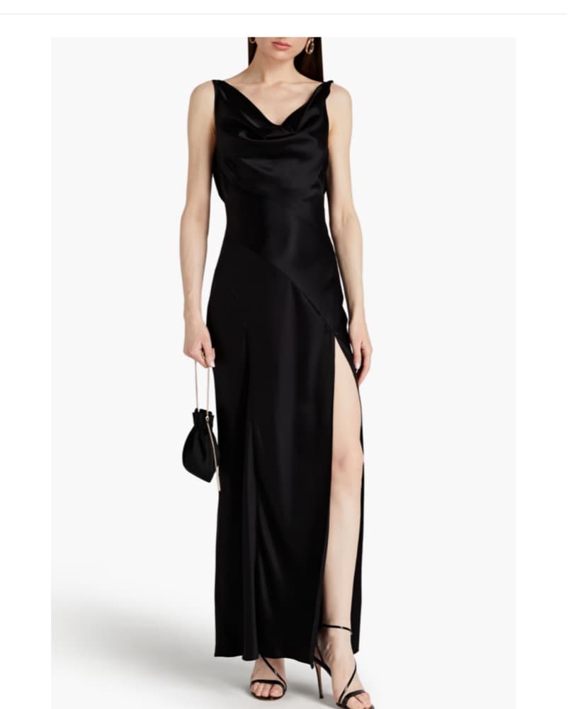 NICHOLAS Draped satin gown - Image 1