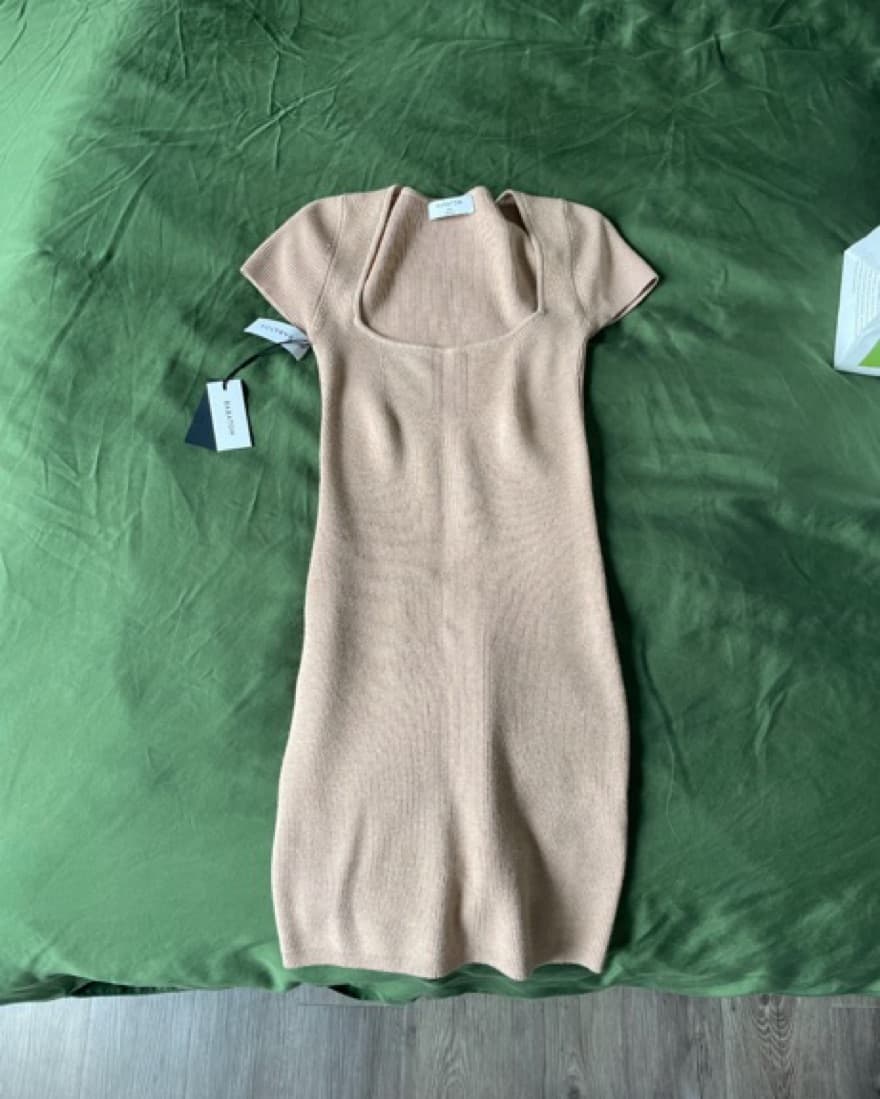 Babaton / Aritizia Tan Mini Dress - Image 2