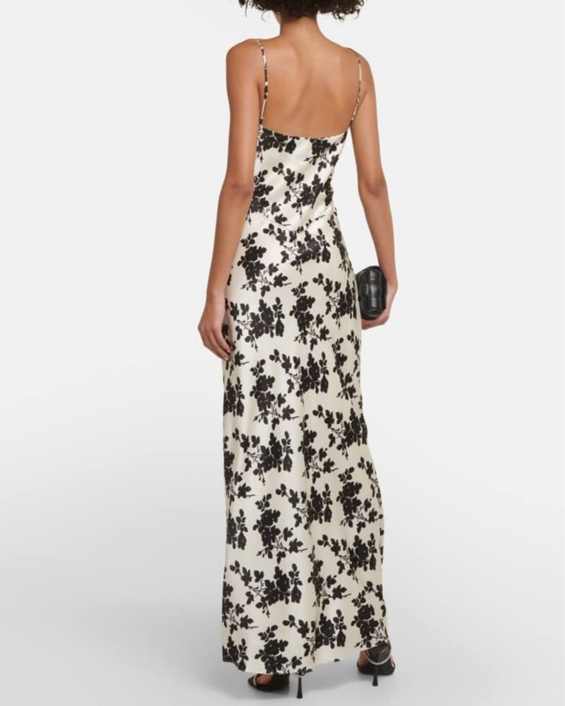 Ivory/Black Floral Gown  - Image 4