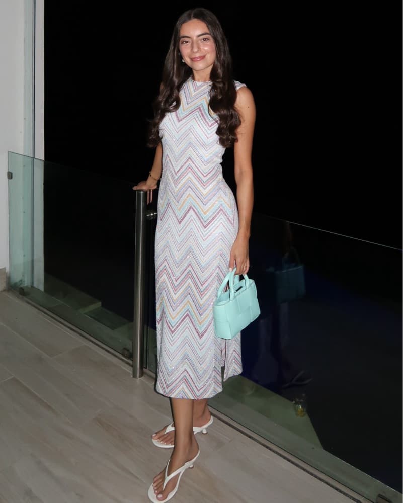 $1,450 Missoni Zig Zag White Midi Dress - Image 3