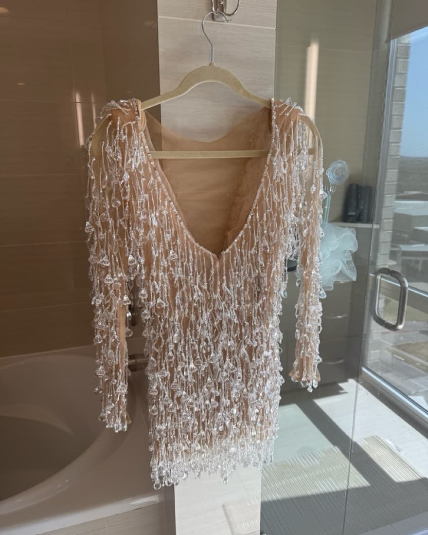 Sparkly Rhinestone Fringes Dress - Image 5