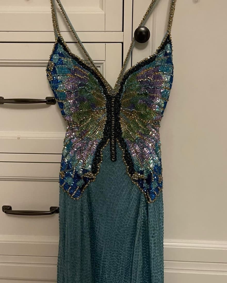 Sherri Hill 55075 Sequin Butterfly Dress - Image 1