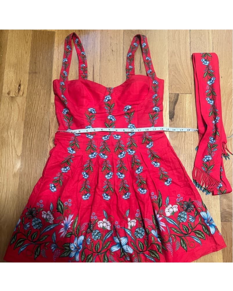 Farm Rio Sweet Bloom Bouquet Mini Dress - Image 5