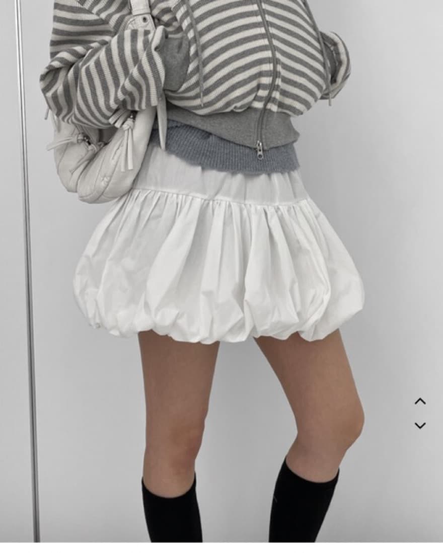 Oak And Fort White Balloon Skirt  - Image 2