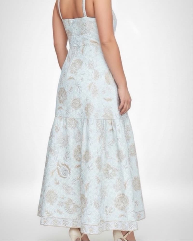 Hill House Lillie Dress - Acqua Calico - Image 2