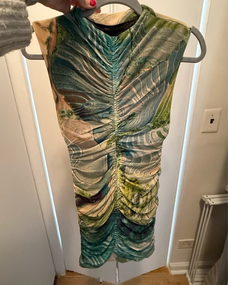 Green Mesh Dress - Image 1