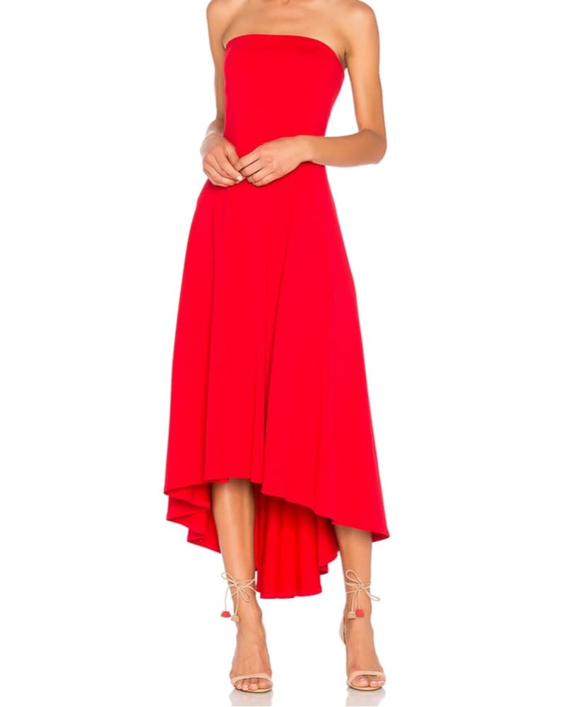 Red High-Low Dress - Image 2
