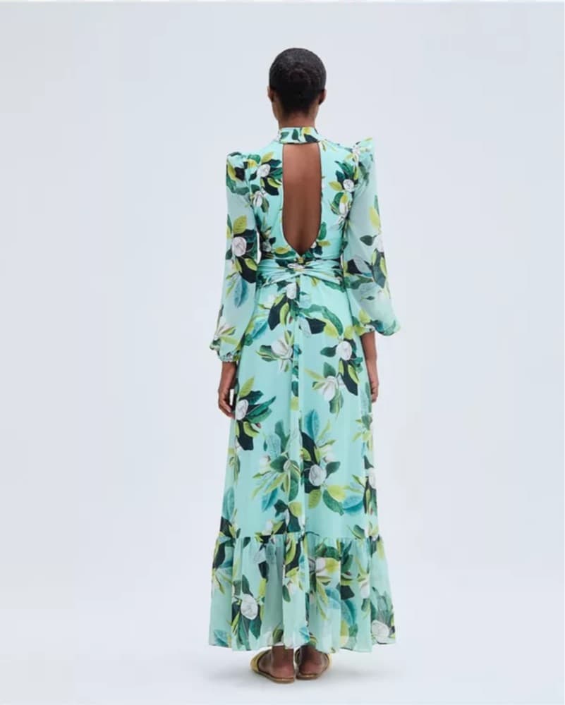 Vibrant Floral Maxi Dress - Image 2