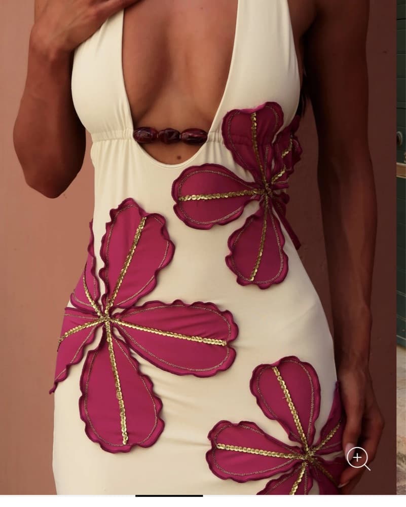 SIYA MAXI DRESS BUTTER CREAM - Image 3