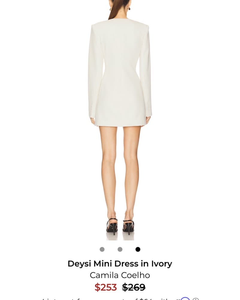 White blazer Dress  - Image 3