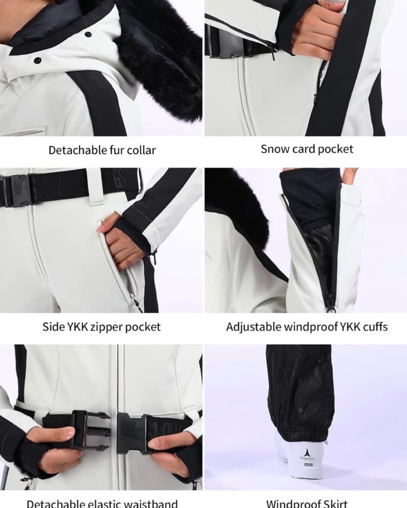 One Piece Ski Suit Snowsuit - Image 4