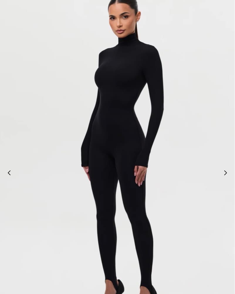Naked Wardrobe Turtleneck Jumpsuit With Stirrup￼ - Image 1