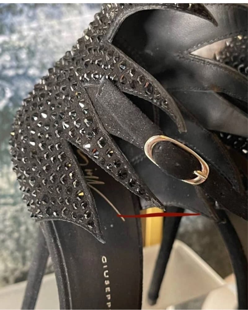 Giuseppe Zanotti Crystal Black Heels 8.5 - Image 6