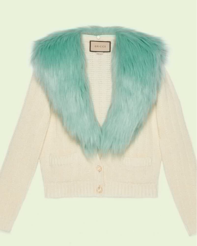 Gucci Faux Fur Cardigan  - Image 2