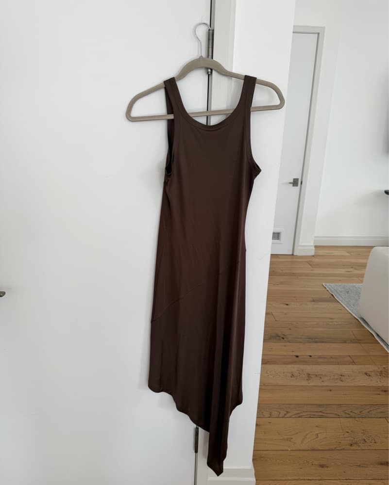 Chic Helmut Lang Asymmetric Midi Dress - Image 5