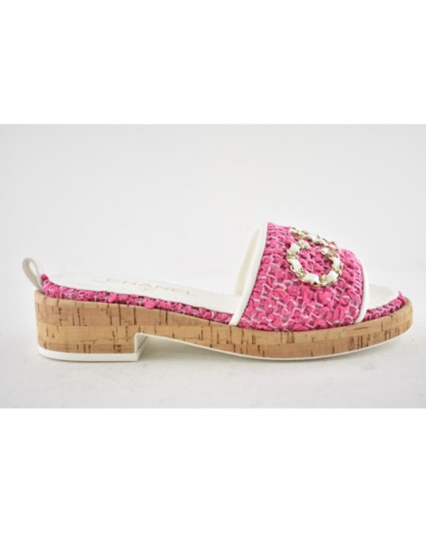  Pink Chanel Slides - Image 3