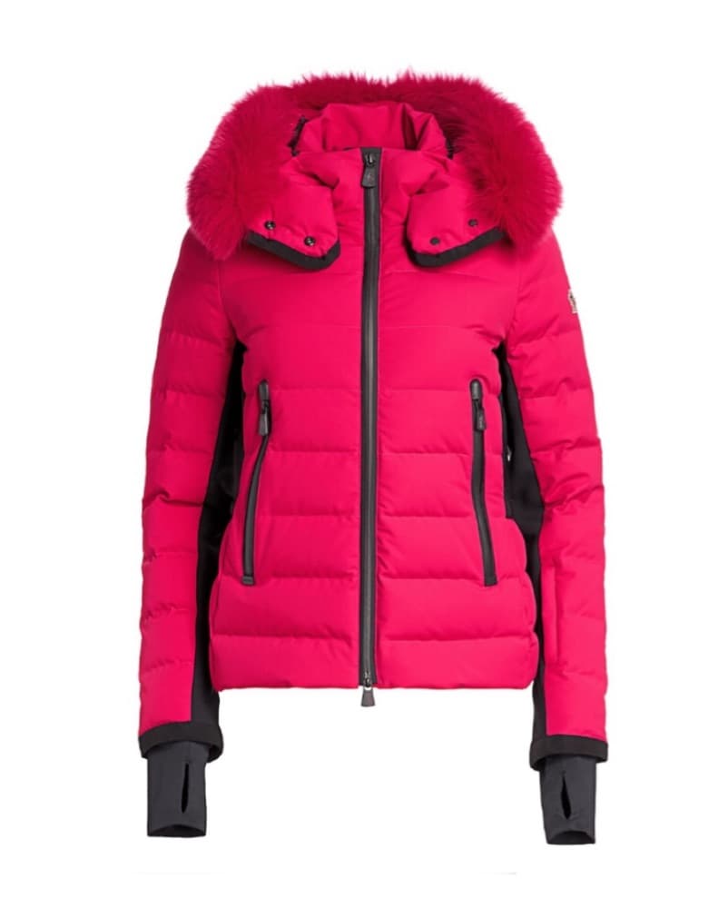 Moncler Lamoura Fur Trim Coat - Image 1
