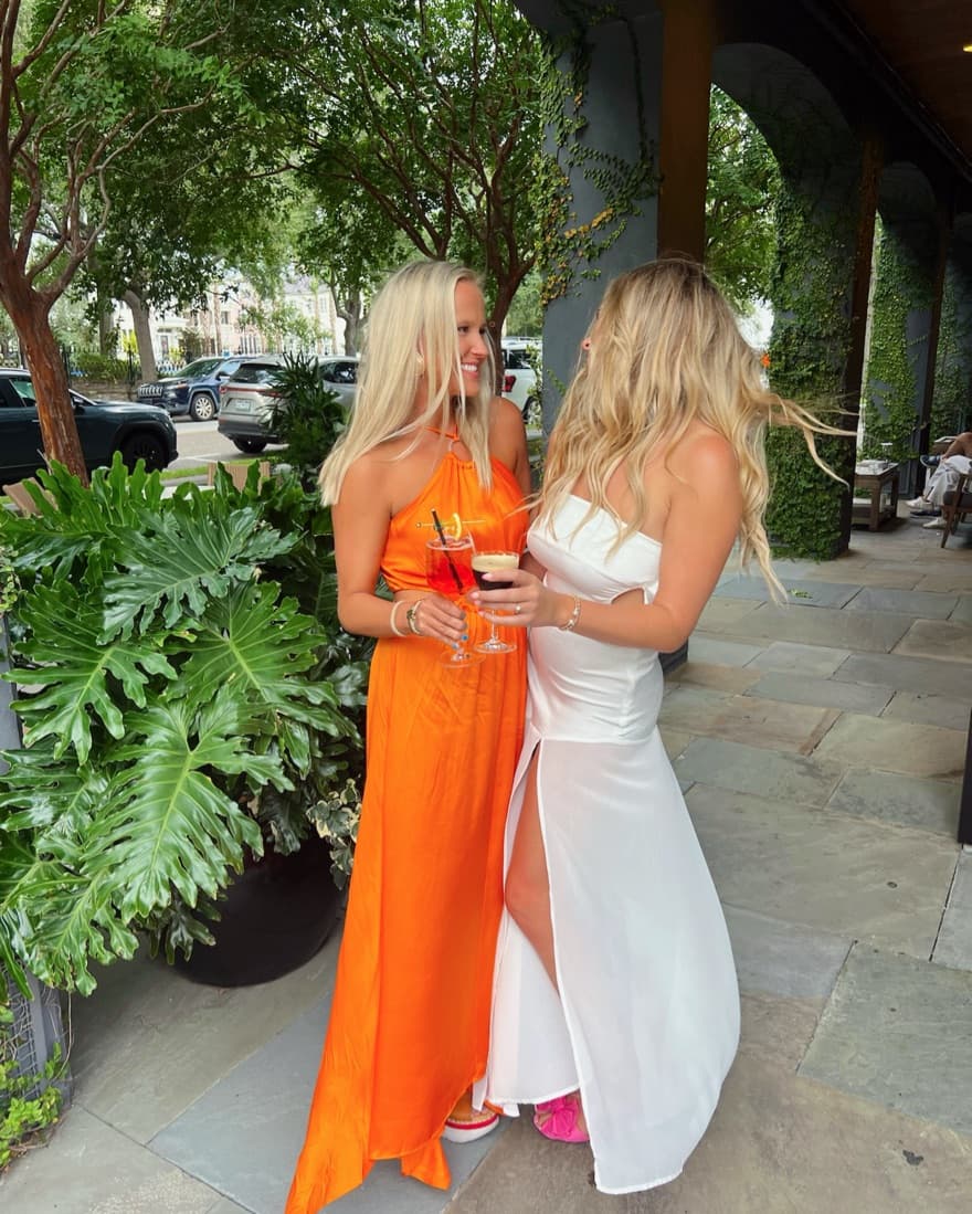 Visitant Maxi Dress In Papaya Elliat - Image 2