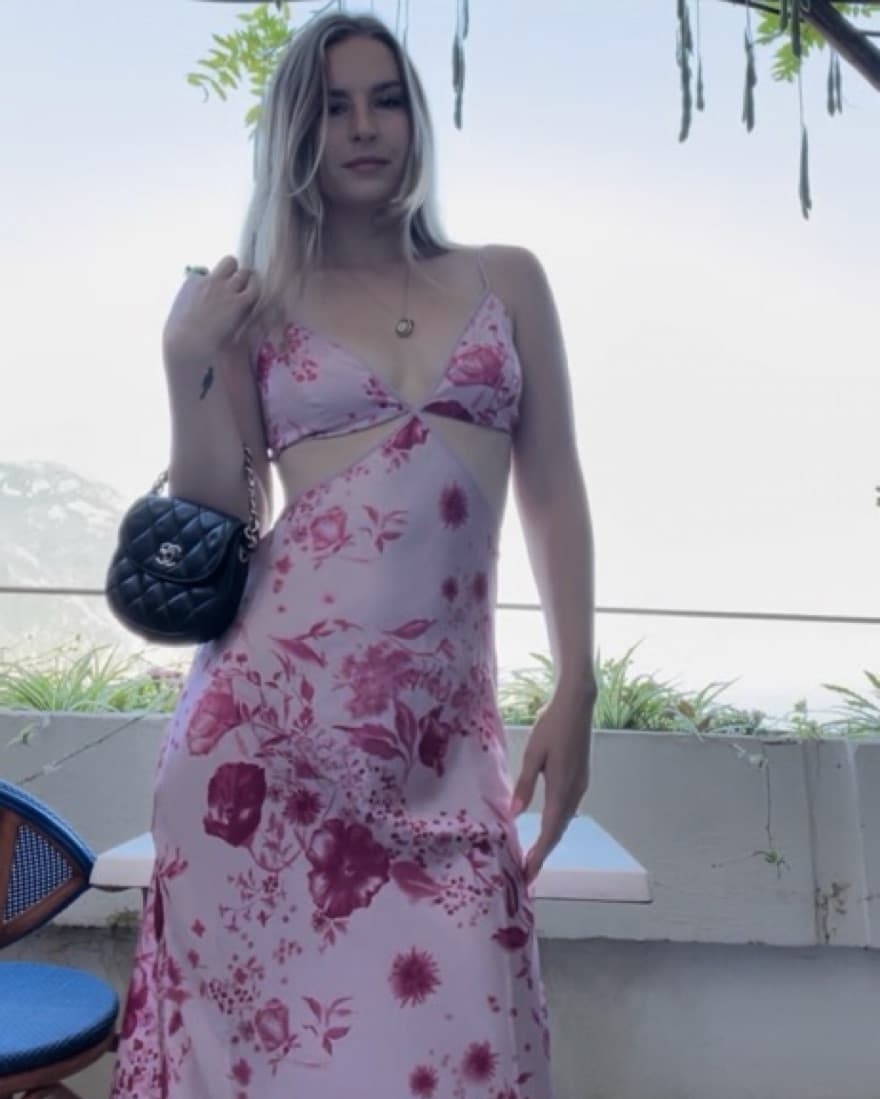 Pink Reformation Dress - Image 1