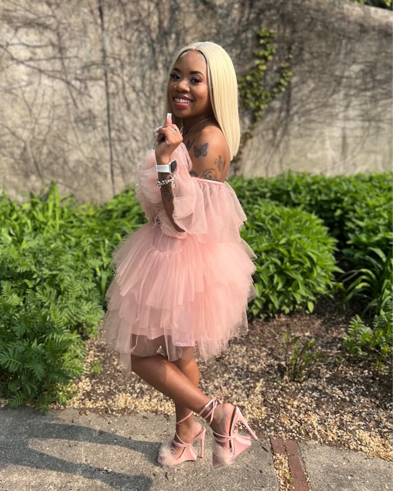 Dreamy Tulle Ruffle Midi Dress - Image 1
