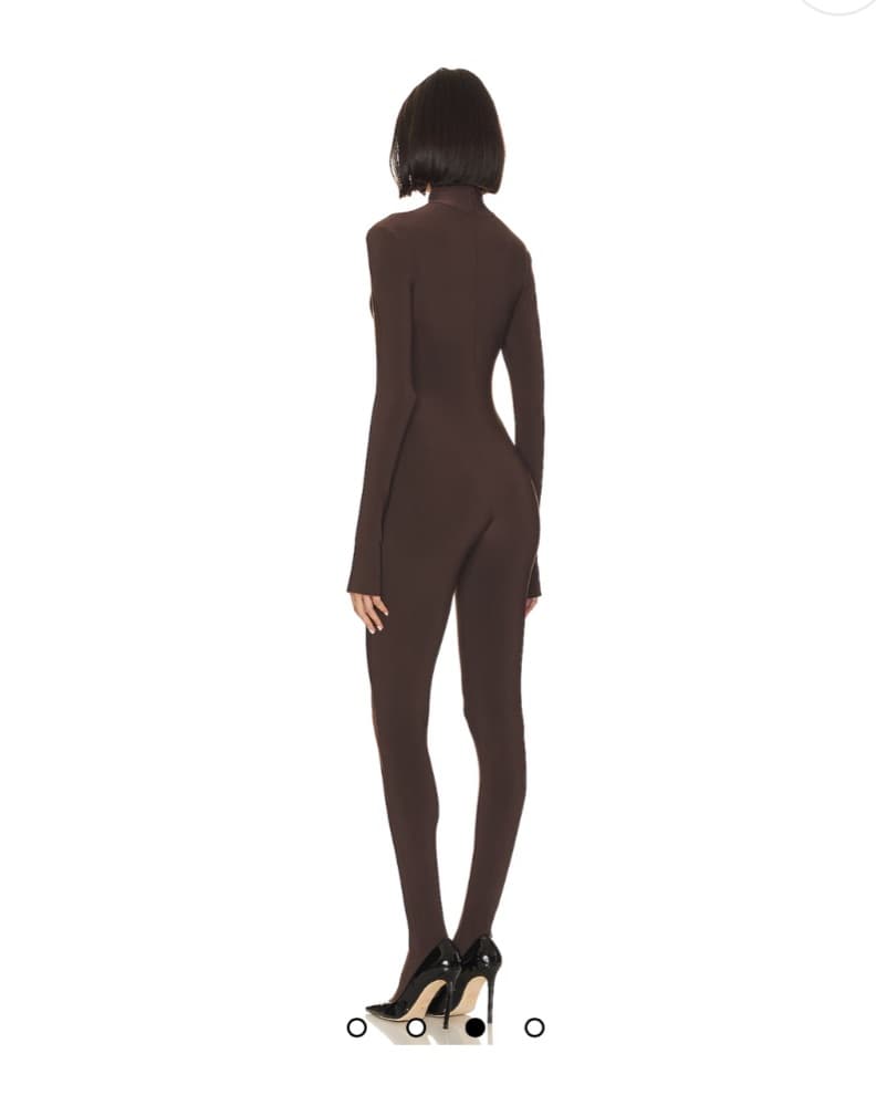 Norma Kamali Brown Catsuit - Image 2