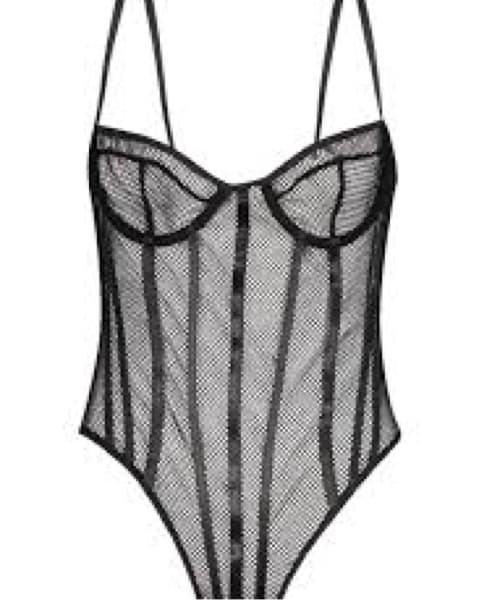Black Mesh Bodysuit (Halloween) - Image 1