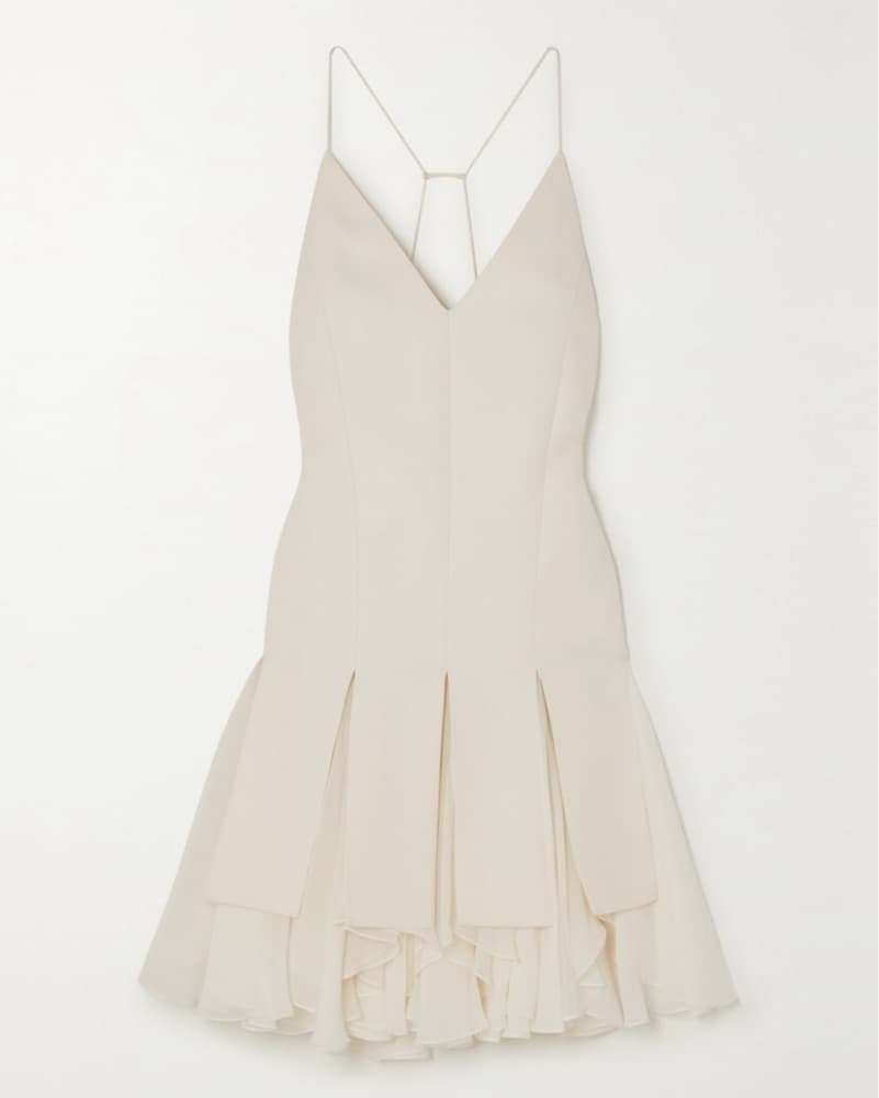 Khaite Teagan Ivory Mini Dress - Image 4