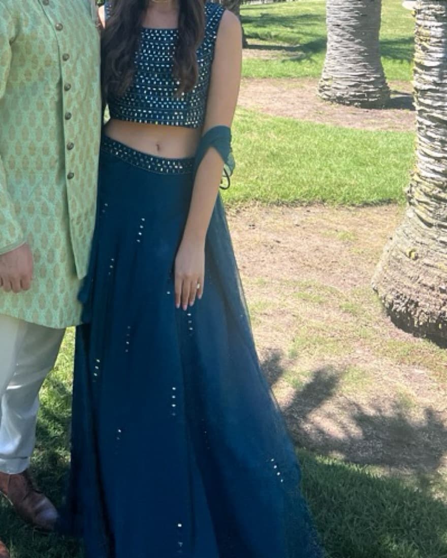 Blue Lehenga  - Image 2