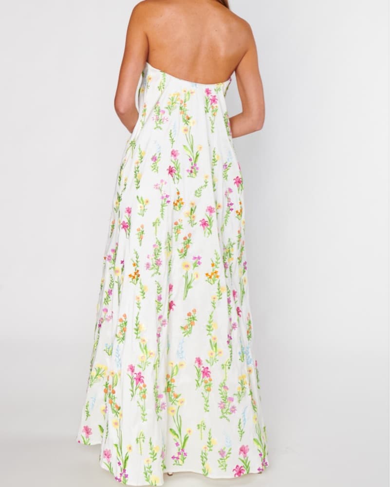 Floral Strapless Riley Maxi Dress - Image 4