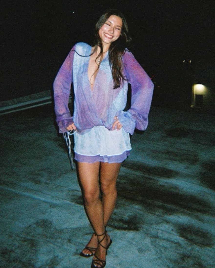Into Gaia Purple Long Sleeve Mini - Image 1