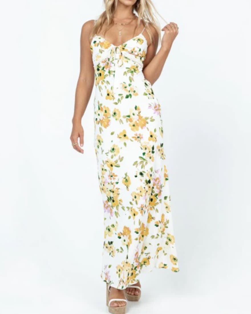Princess Polly EMILY MAXI DRESS WHITE  - Image 2