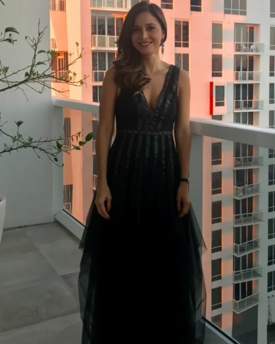 Black Dress with Tulle - Image 3