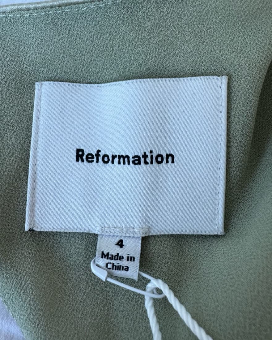 Reformation Niamh Silk Maxi Green - Image 5