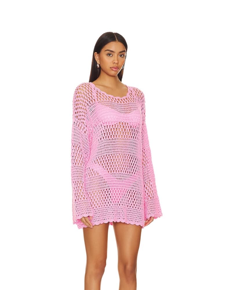 Bubble Gum Pink Cover Up - Image 2