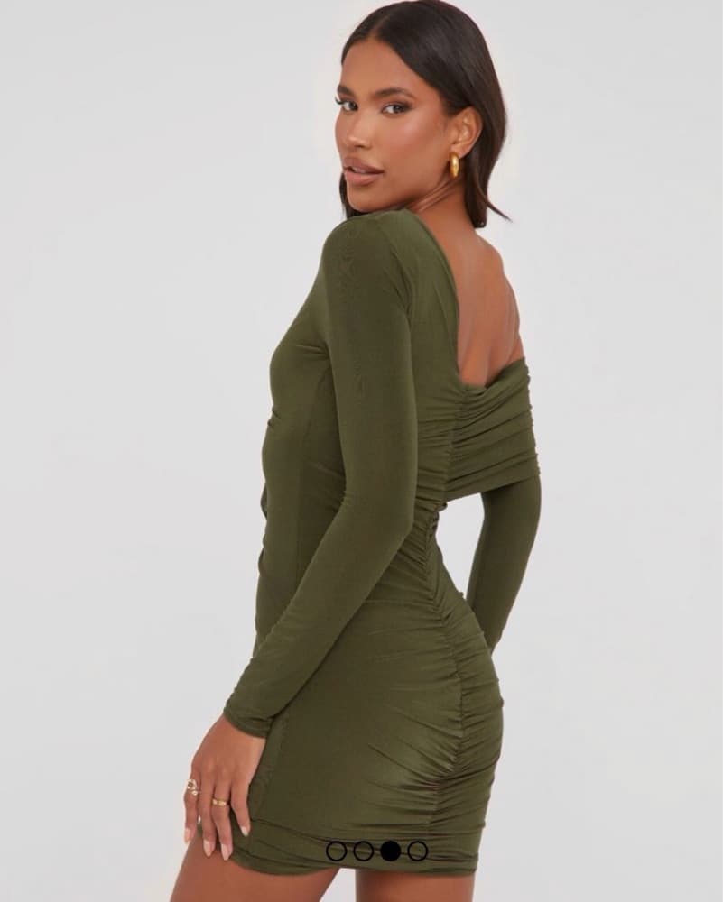 Ego Off The Shoulder Black Bodycon Dress - Image 2