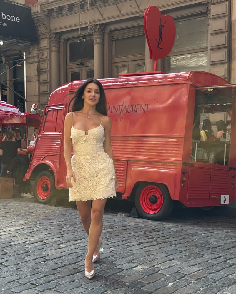 magda butrum Elegant Lace Mini Dress - Image 1