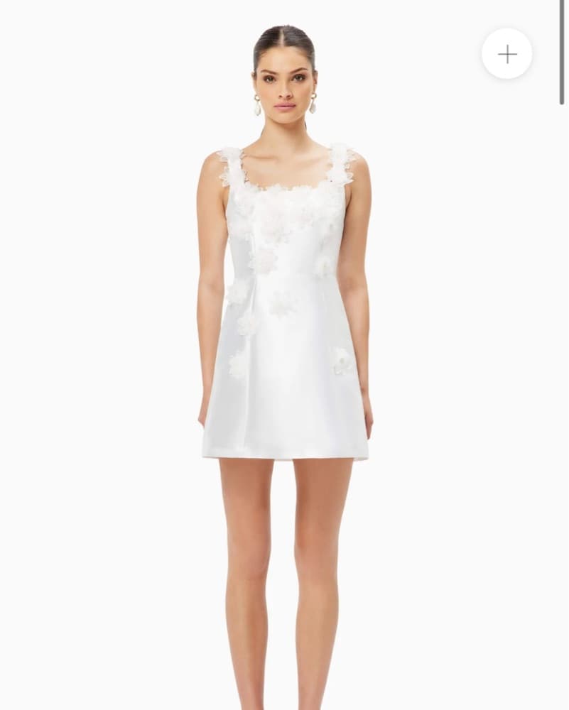 Elliatt Elder Floral White Dress Mini - Image 6
