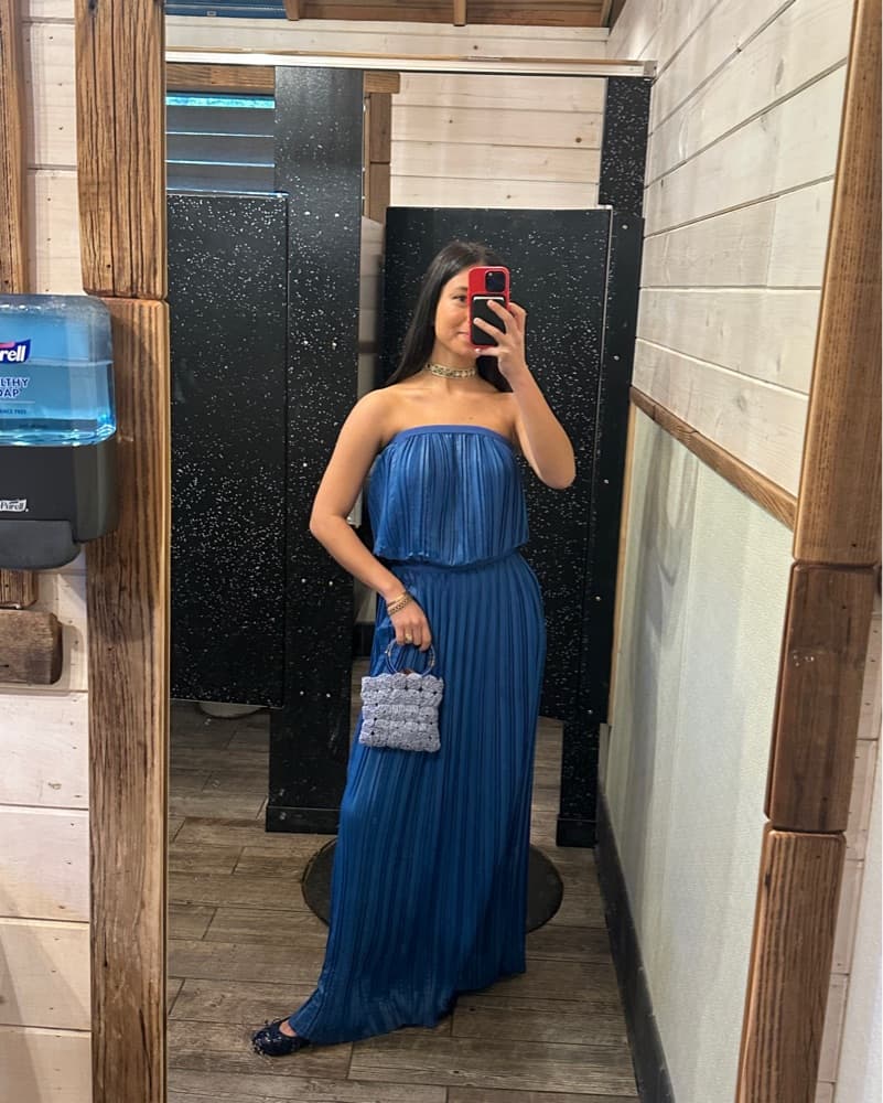 BCBG Pleated Maxi Dress - Image 2