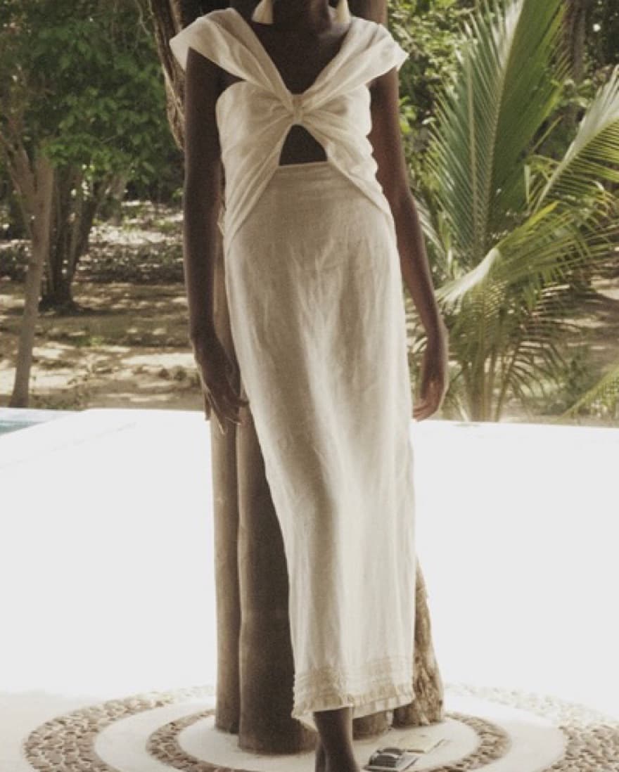 Johanna Ortiz Nomad Linen Maxi Dress - Image 5