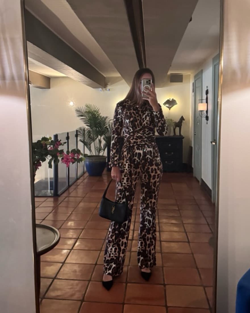 Diane Von Furstenb Leopard Jumpsuit - Image 1