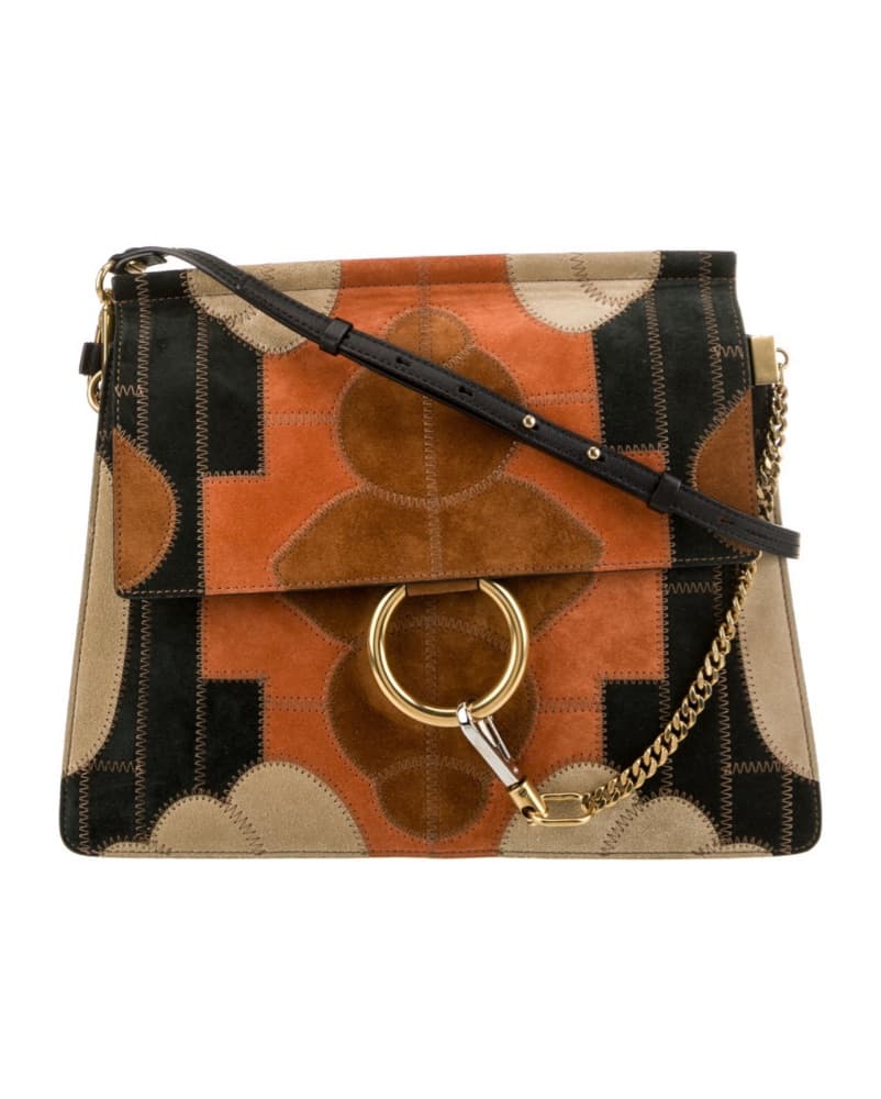 Chloe Suede Faye Shoulder Bag - Image 1